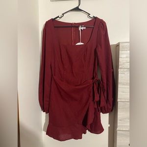 Princess Polly Burgundy Dress